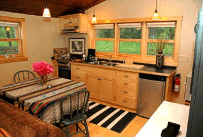 Fully equipped kitchen, cook a feast or a snack at Pepin Farm Pottery Guest House